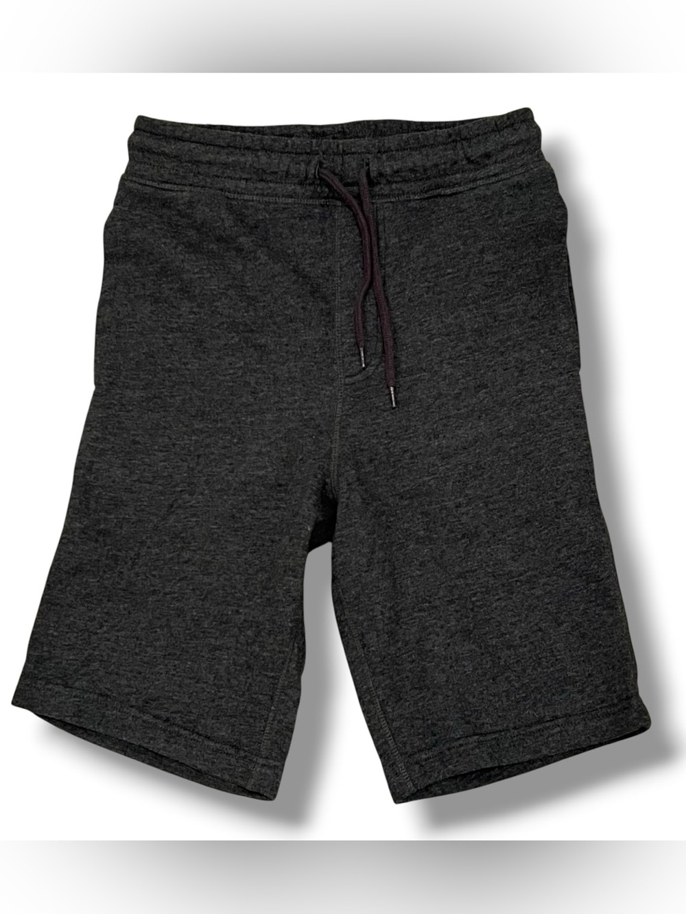 Goodfellow & Co Knit Shorts Kids XS (8) Charcoal Gray Pockets Drawstring EUC D8